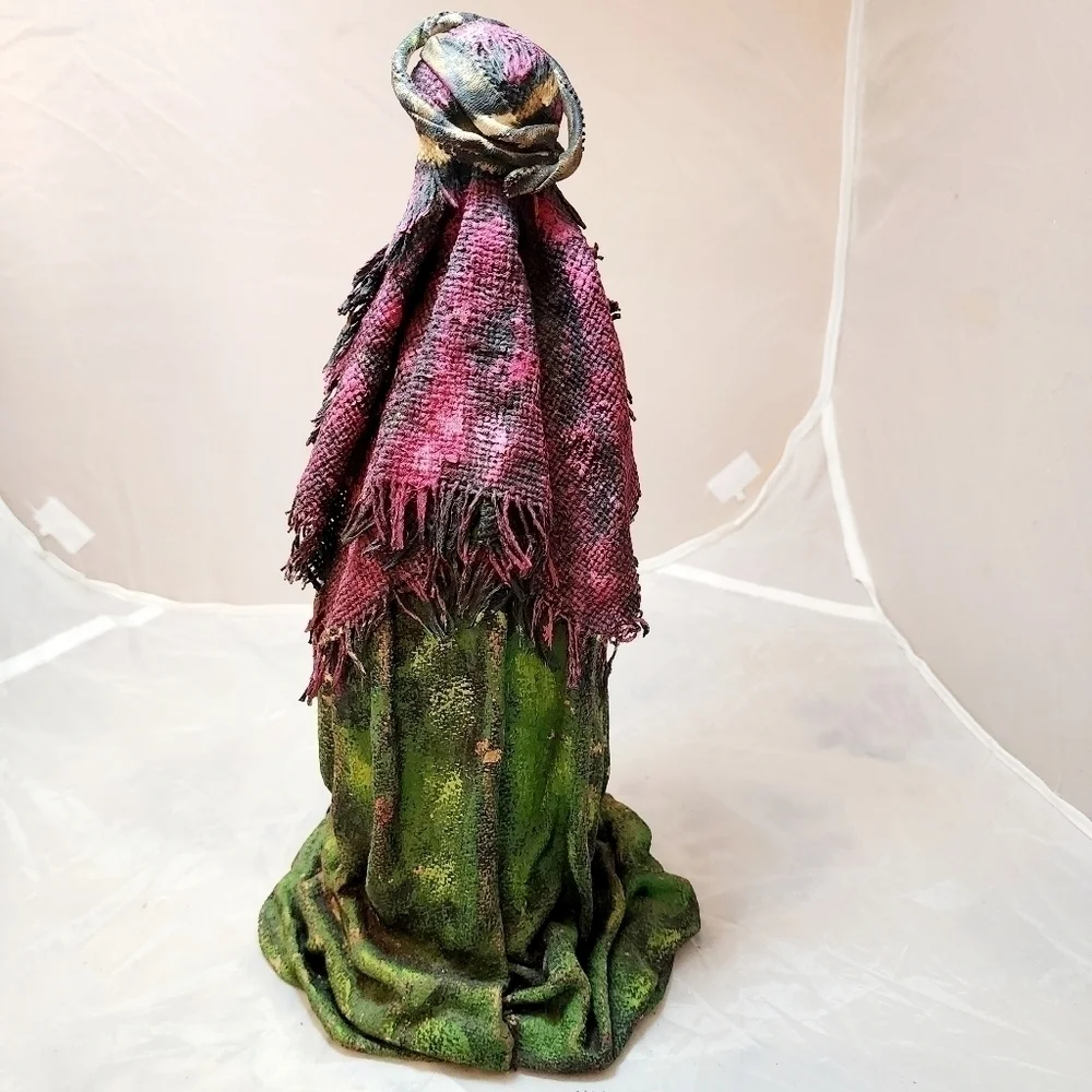 Vintage Wiseman Christmas Nativity Replacement Wine Bottle Paint Fabric Handmade